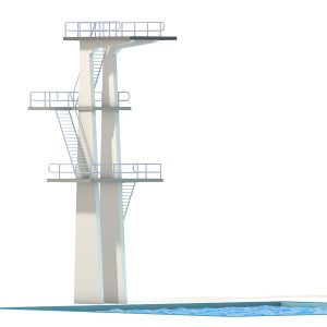 Digital illustration of high-dive