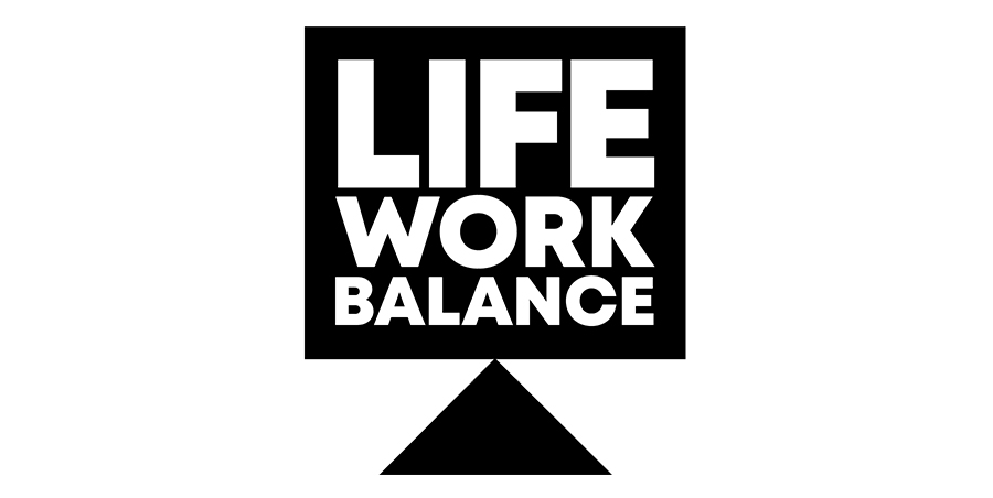 Work Life Balance Type Illustration