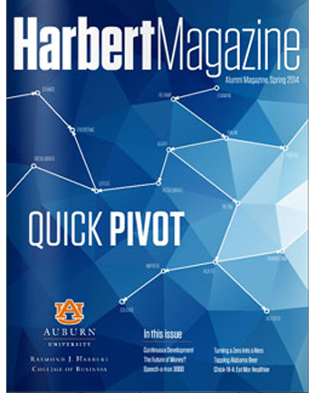 Cover of Harbert magazine Spring 14