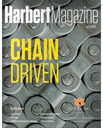 Cover of Harbert magazine Spring 15
